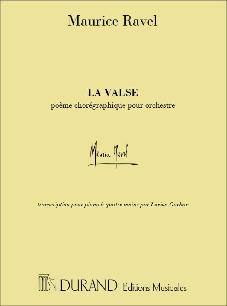 La Valse Poeme Choregraphique Pour Orchestre
